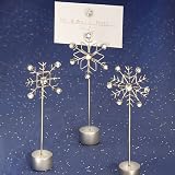 Snowflake design place card holders