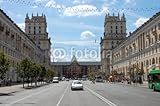IMAGE OF Wallmonkeys Peel and Stick Wall Decals - Car on the Urban Street with Old Architecture - 18