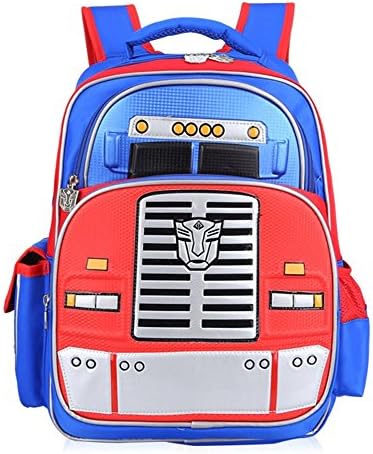 Kikuns 3D Transformer Backpack for School Bookbag for Boys Book Bags Red