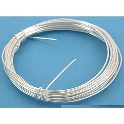 Silver Plated Beadsmith Copper Wire Wrapping 18 Gauge 13 Feet