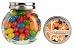 Baby Keepsake: Orange Surfboard Design Beach Theme Personalized Glass Candy Jar - Una (Set of 24)