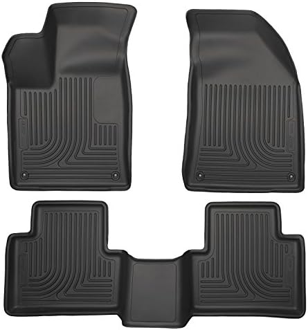 2015 Chrysler 200 (4 Door Sedan) - WeatherBeater Floor Mats Liners - Husky Black Front & Rear