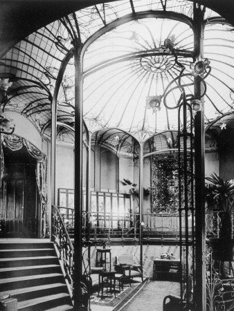 Entrance Hall to Viktor Horta's Art Nouveau Building, in Brussels Photographic Poster Print, 12x16