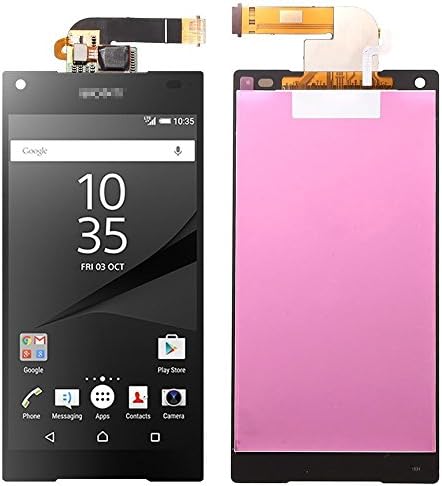 For Sony Xperia Z5 Compact LCD Black Replacement+Ahesive Sticker,LCD Display Touch Digitizer Screen Replacement Assembly for Sony Z5 Mini E5803 E5823 4.6 inch (black)