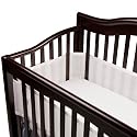 BreathableBaby Breathable Safer Bumper, Fits All Cribs &ndash; White