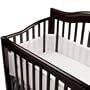 BreathableBaby Breathable Safer Bumper, Fits All Cribs, White