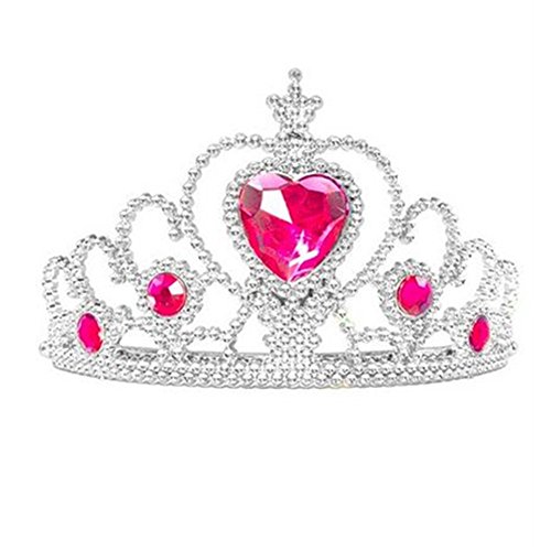 Imagen 2 de Frbelle® Vestido de Princesa con 3 Piezas de Peluca Tiara Diadema Varita Mágica Disfraz de Carnaval Cumpleaños Fiesta Cosplay Halloween para Niñas de 2 3 4 5 6 8 Años