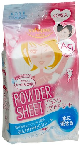 ソフティモさらさらパウダーシート(せっけん) 40枚入
