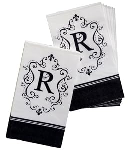 Monogram Paper Napkins - R
