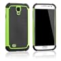Tinxi TPU Schutzh�lle f�r Samsung Galaxy S4 i9500 Silikon Skin Case H�lle Tasche Silicon Protector Doppelte H�lle mit Loch Gr�n Schwarz