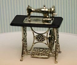 SALE!!! Miniature Vintage Look Sewing Machine with Moving Needle
