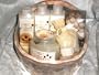 SWEET HONEY and SUNNY ALMOND AROMATHERAPY BATH, SPA and SHOWER RUSTIC COUNTRY HARVEST WOVEN CANE WOOD 6 Pc. GIFT BASKET SET / Pampering Shower Gel, Relaxing Bubble Bath, Quiet Time Bath Salts, Molded Bath Soap Bar, Tender Skin Body Scrub and Moisturizing Derma Care Body Lotion