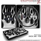DJ Hero Skin Metal Flames Chrome fit XBOX 360 and PS3 (DJ HERO NOT INCLUDED)