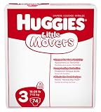 Huggies Little Movers Diapers, Size 3, 222 Count