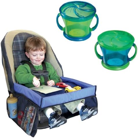 Snack Travel Tray with Snack Catcher, 2 Pack