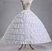 Eyekepper A-Line 6 Hoop Bridal Wedding Gown Tutu Petticoat Skirt Slip