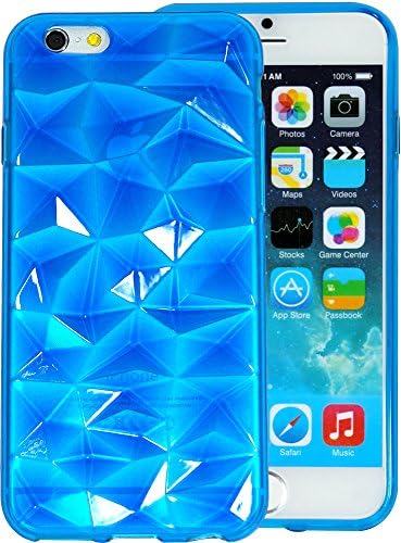 iPhone6 Case, Apple iPhone 6 Crystal Jelly , Mobile Soft Crystal Jelly Case - Retail Packaging (Blue)