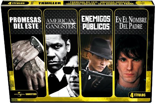 Cuadruple Thriller: Enemigos Publicos + Promesas Del Este + En El Nombre Del Padre + American Gangster [DVD]