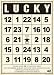 Lucky 5x7 Cardstock Bingo Cards (jenni bowlin)