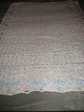 Vintage Variegated Handmade Crocheted Baby Blanket Afghan 52