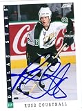 Russ Courtnall autographed Hockey Card (Dallas Stars)
