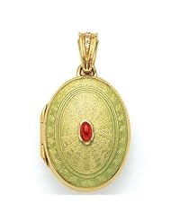 Victor Mayer 18K Gold Locket With Ruby 18K Yellow Gold