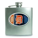 MLB Detroit Tigers Stainless Steel Hip Flask 6oz