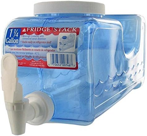 Arrow Plastics Manufacturing C00746 Fridge Stack Beverage Container, 5 quart, Clear by Arrow Plastics Manufacturing