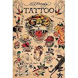 Ed Hardy Tiger Master Tattoo Art Poster Print 24x36