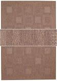 2'7 x 8'10 Capel Seabreeze Blocks - 750 Cocoa Rectangular Runner