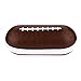 Zipper Brown Foot Ball Hard Eyewear Glasses Carrying Case