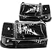 Ford F-150 Bronco Replacement Headlight Lamp Assembly (Black Housing) - 5 Gen