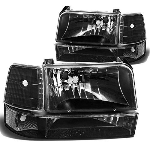 Ford F-150 Bronco Replacement Headlight Lamp Assembly (Black Housing) - 5 Gen