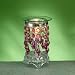 Decorative Glass With Purple Beads Electric Oil Aromatherapy Burner