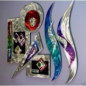 Original Metal Sculpture Clock