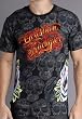 Designer of Ed Hardy, Christian Audigier "Sugar" Mens Tee - Black