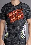 Ed Hardy - Designer of Ed Hardy, Christian Audigier "Sugar" Mens Tee - Black