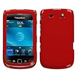 BlackBerry 9800 Torch Solid Red Snap-On Cover Hard Case Cell Phone Protecto ....