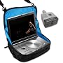Portable / Case Logic In-Car DVD Player Case BUNDLE with Car Power Adapter / Accessory Power DC-to-AC Mobile Inverter with USB port for all USB compatible devices for COBY TF-DVD 1023 / TF-DVD 7101 / TF-DVD 7333 and More Portable DVD Players