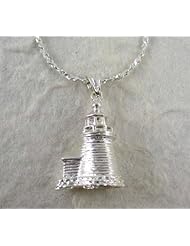 Sterling Silver Lighthouse Charm Necklace