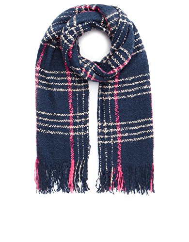 Accessorize Womens Indigo check Blanket Scarf