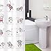 Tatkraft Funny Cats Peva Vinyl Shower Curtain Liner 180X180cm Waterproof 12 Shower Rings Hooks