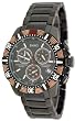 Bianci Professional Commando Series All Black IP Swiss Movement Military Style Chrongraph Watch Model 1876M3