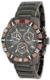 Bianci Professional Commando Series All Black IP Swiss Movement Military Style Chrongraph Watch Model 1876M3