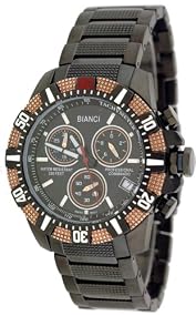 Bianci Professional Commando Series All Black IP Swiss Movement Military Style Chrongraph Watch Model 1876M3