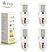 4 X 6w 550lm78pcs Smd3014 White 6500k Screw Socket 110V E27 LED Light Bulb Lamp ,Led Corn Bulb Incandescent Bulbs Equivalent