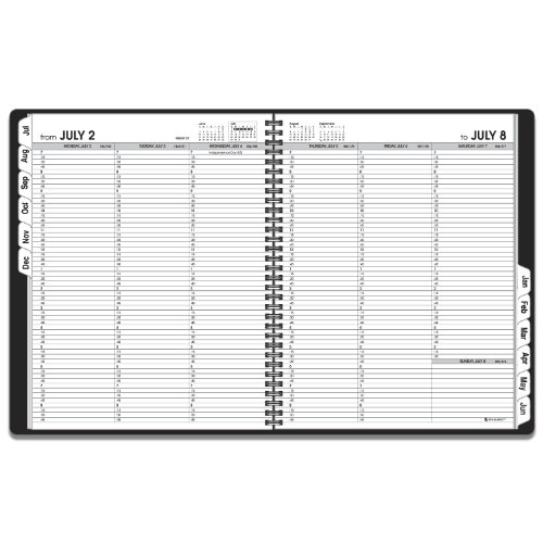 DAY-TIMER 2014-2015 Academic Year Weekly Appointment Book, Wirebound, Black, 8.25 x 10.88 Inch Page Size (70957)