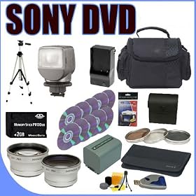 BigVALUEInc Accessory Saver Bundle for Sony Handycam DVD Camcorders DCRDVD103 DCRDVD203...