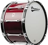 Premier Revolution Series 22x14 inch Marching Bass Drum, Ivory White Lacquer 22X14 - B001MTXKL4