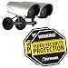 SVAT SP104-HD-202 Home Deterrent Double Pack Includes Two Durable SVAT Aluminum Security Yard Sign and Two SVAT Outdoor Imitation Security Cameras